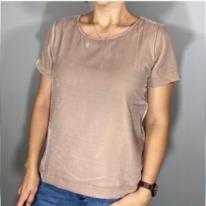 J. CREW velvet short sleeve shirt. NWT size small